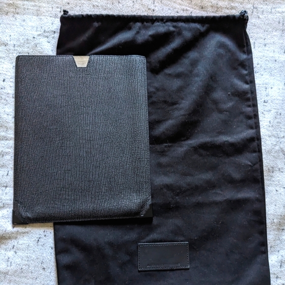 Alexander Wang Black Leather iPad Case - Picture 1 of 6